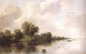 薩洛矇 凡 雷斯達爾 River Scene 薩洛矇 凡 雷斯達爾 River Scene